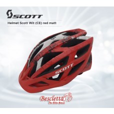 Helmet Scott Wit (CE) red matt 